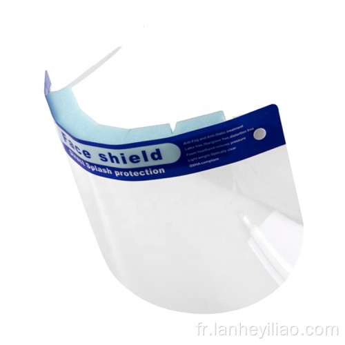 Bouclier de protection jetable Bouclier de face éponge transparente complète